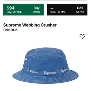 Supreme Webbing Bucket Hat